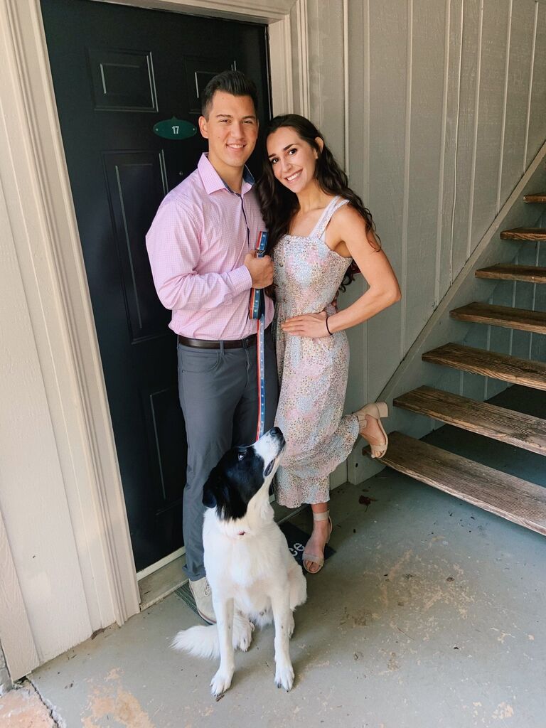 The day we got the keys to our first apartment together in Knoxville.
