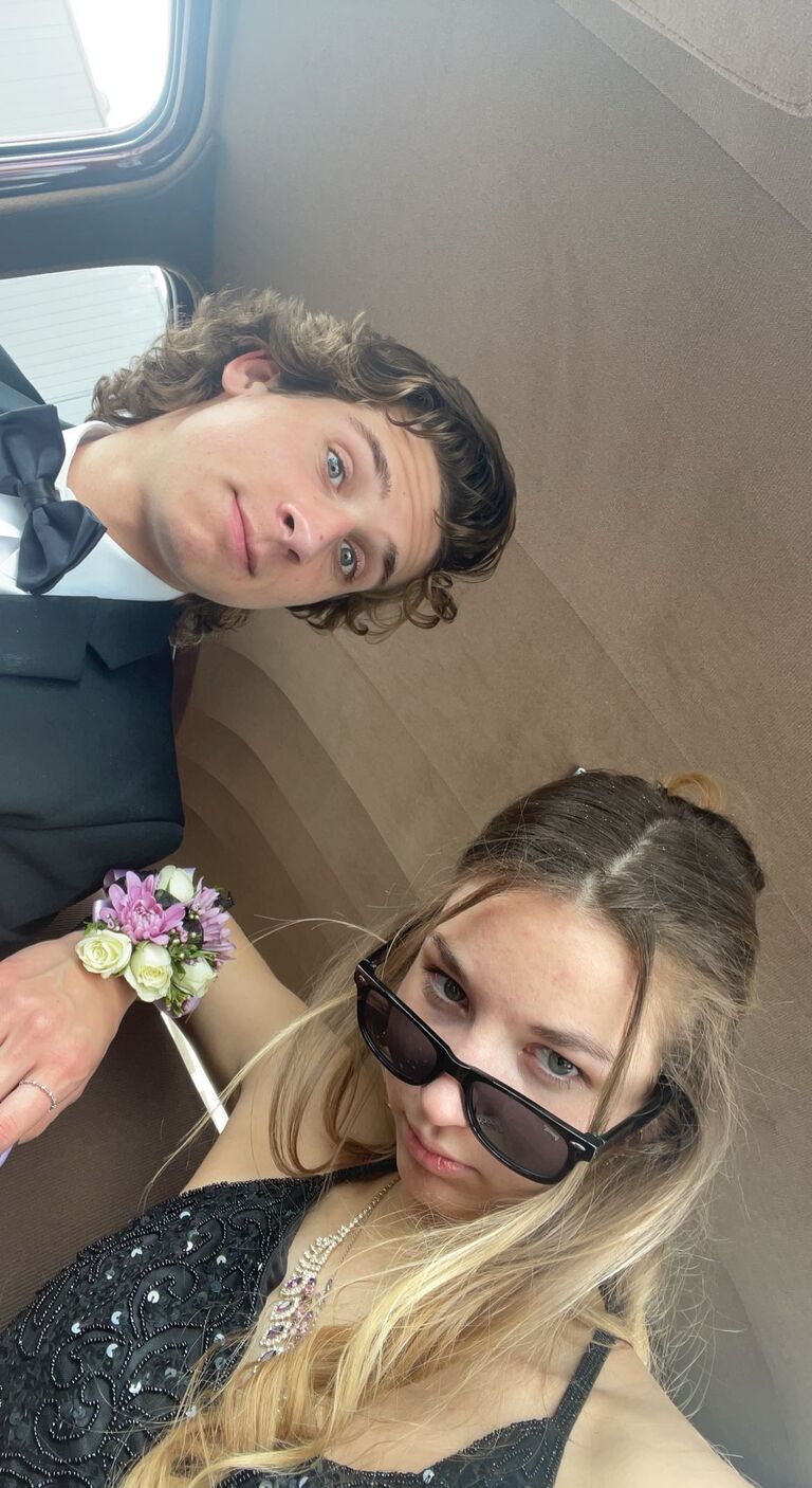 1st dance together- prom
