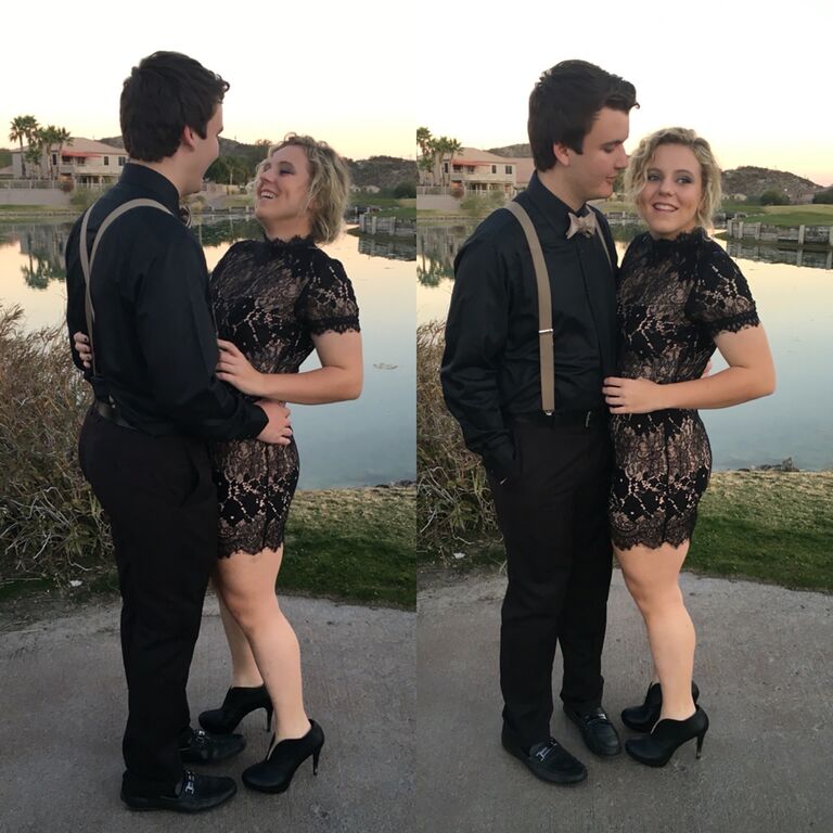 Our senior year Sadie Hawkins dance was filled with us laughing as usual. 