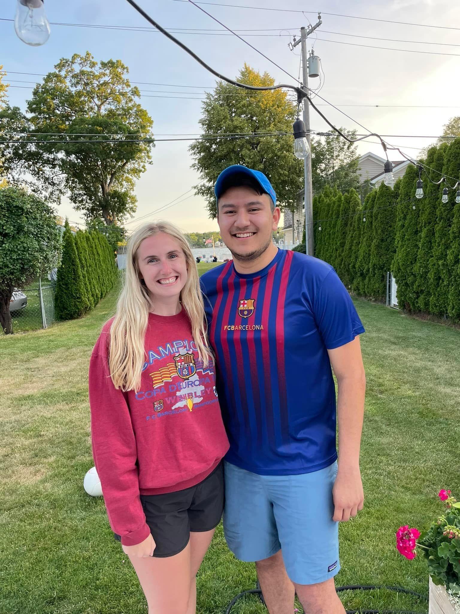 Carley studied abroad in Rome and Florence, Italy for 6 weeks! This was the couple's first time away for that long. Brandon was working at GM again that summer. Carley brought home lots of FC Barcelona gear for Brandon because she visited his dream city. 