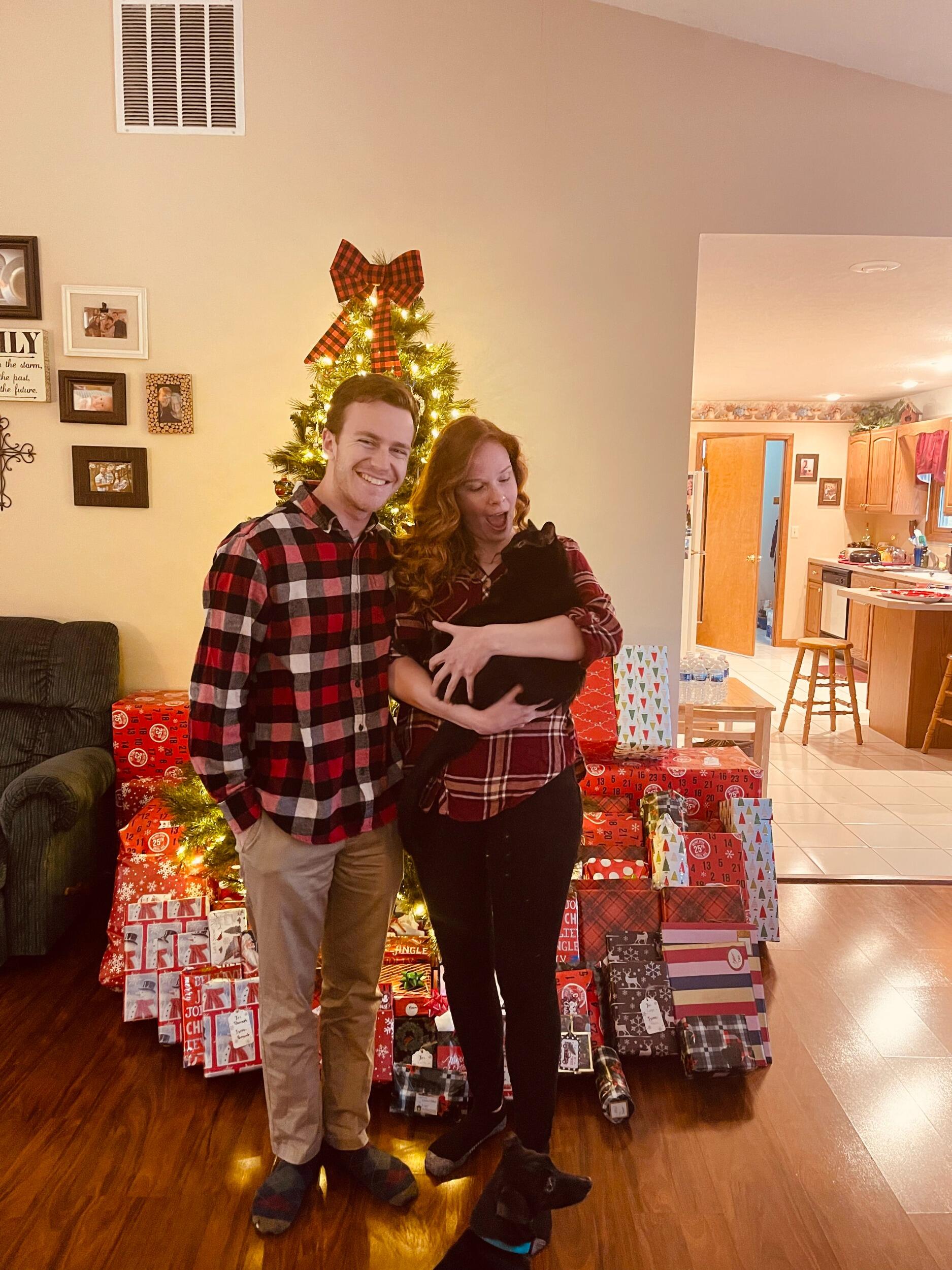 The day we adopted our cat, Chris, into our family.