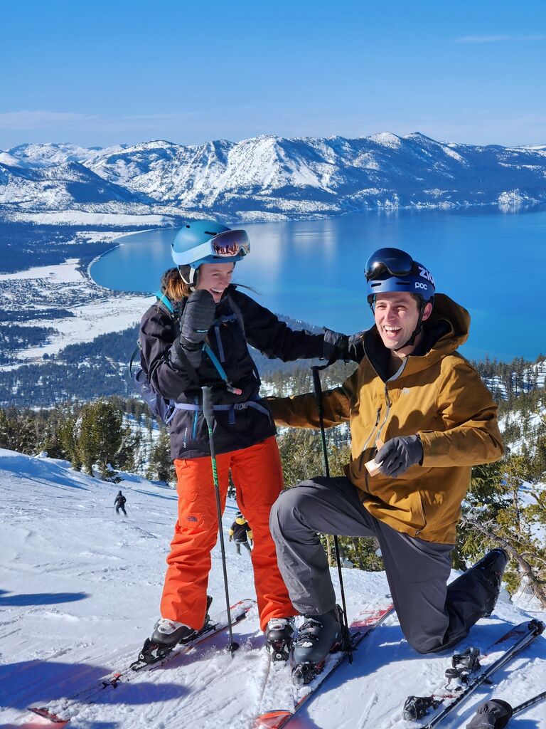 Then when skiing with friends in Tahoe this winter, Sean popped the question! And Madi clearly was very happy to say yes :)