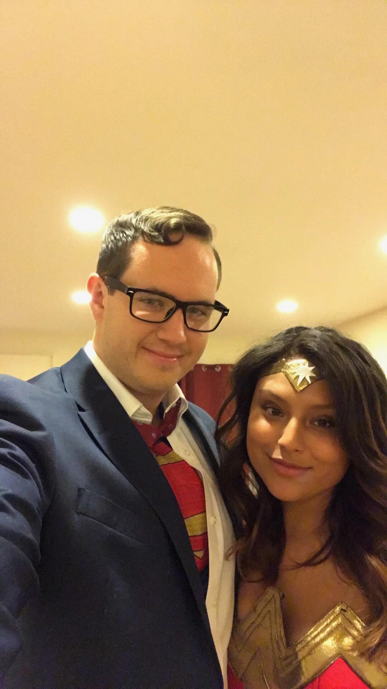 Halloween in NYC: Superman & Wonder Woman