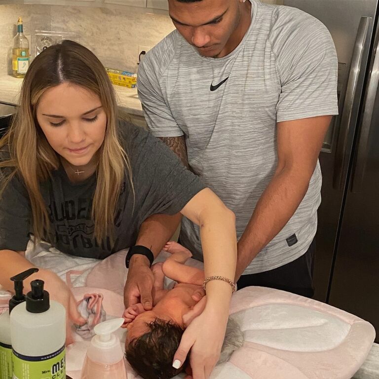 Cheyenne and Bridget expanded their family with the arrival of their daughter, Amaya June Labruzza, born on the evening of June 5th. She weighed 7 lbs 9 oz and came into the world with a full head of hair!
