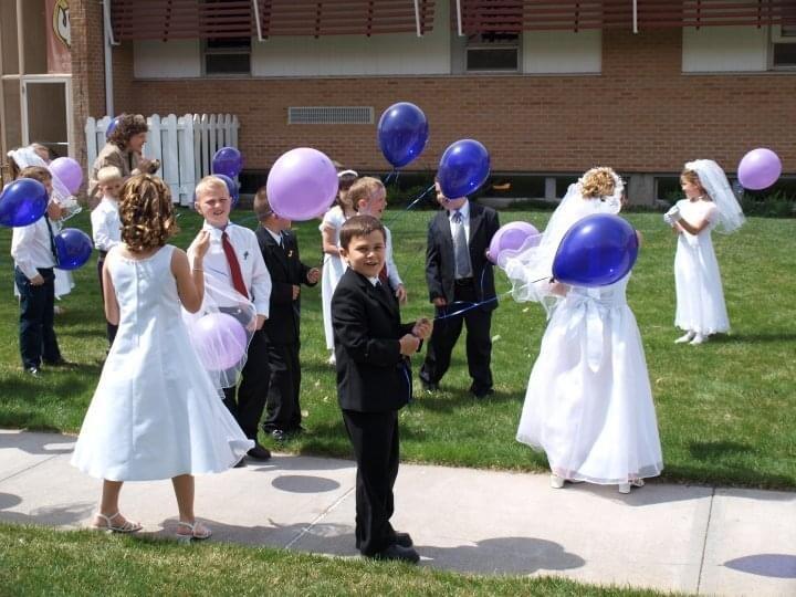 Our story began a long time ago. We have known each other since kindergarden through CCD at Sts. Peter and Paul Catholic Church.  

*see if you can find us in this picture :)