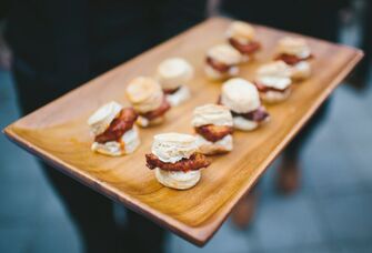 Trey of Hors D'oeuvres for your wedding rehearsal dinner
