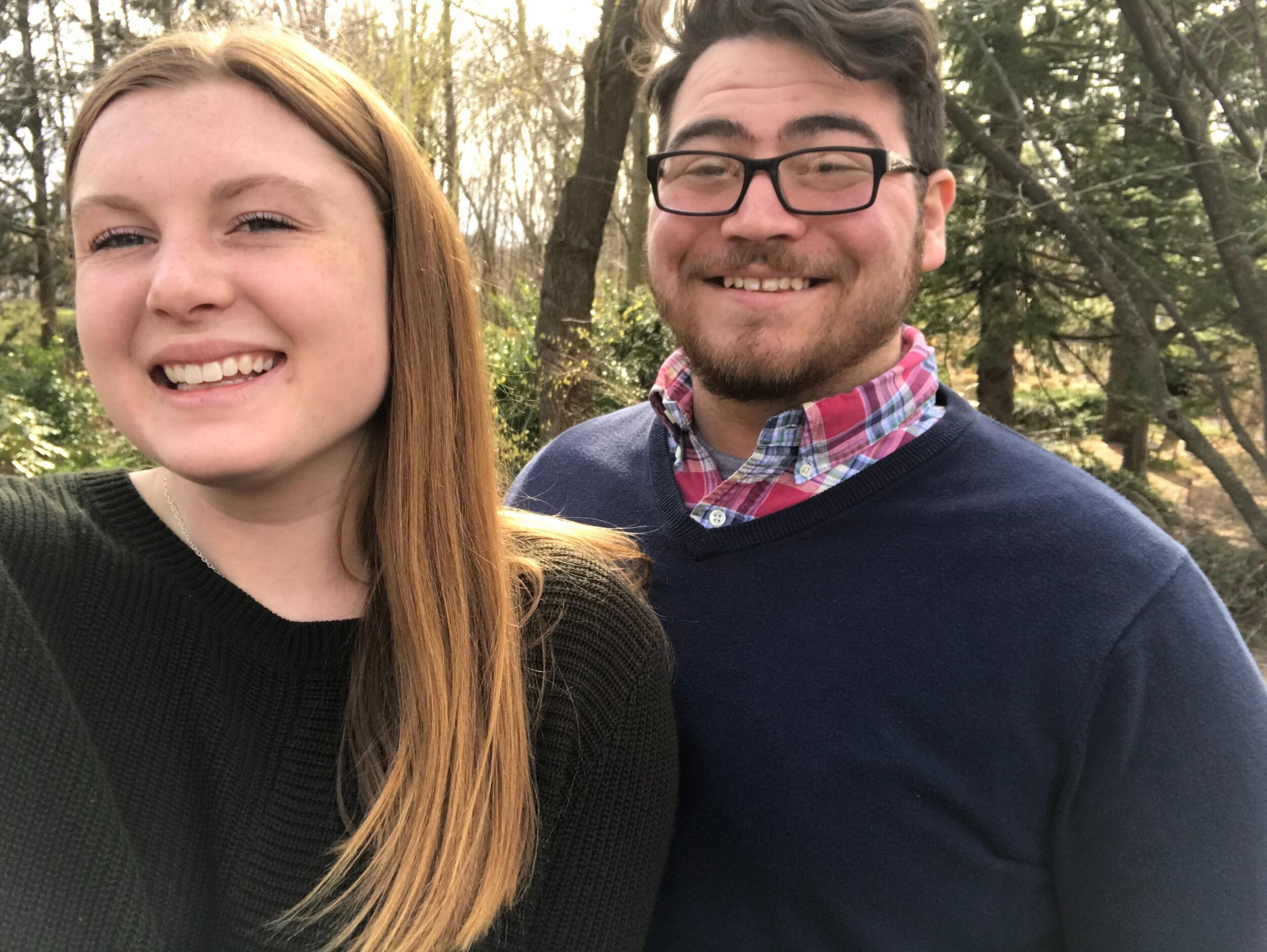 Our first anniversary while long distance at college