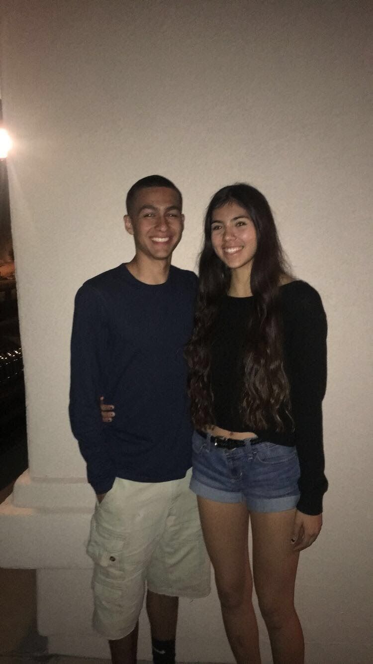 Carlos and Larissa went to separate high schools and broke up the summer before their Junior Year. After a year and a half, they reconnected and got back together the end of their Senior Year. 