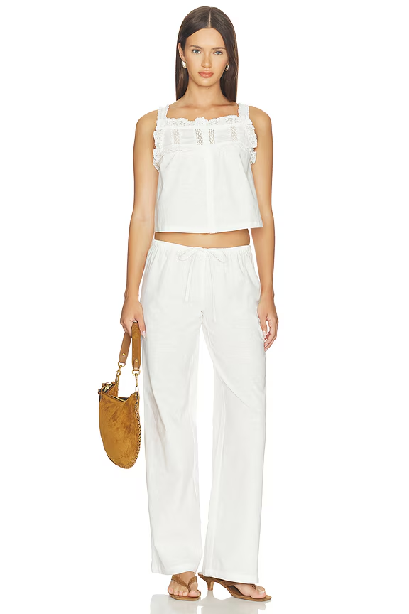 More to Come two-piece white set