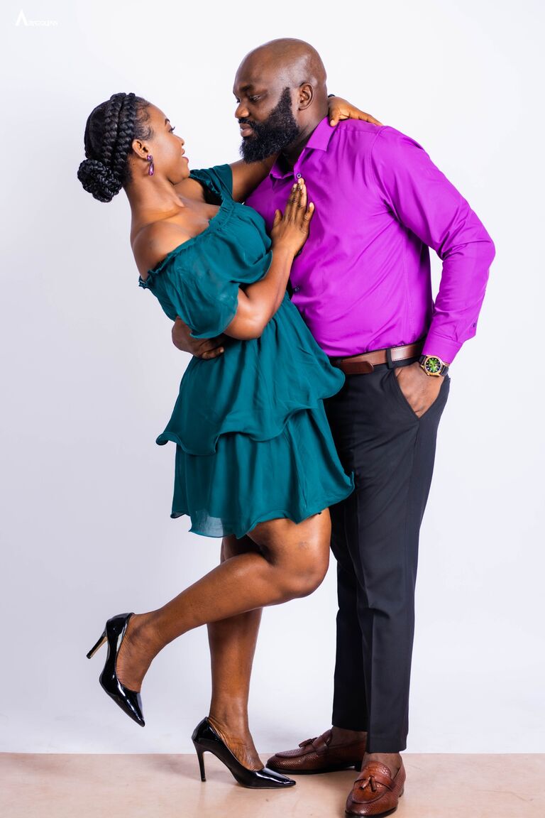 God gave me a man in whose arms, I am safe
