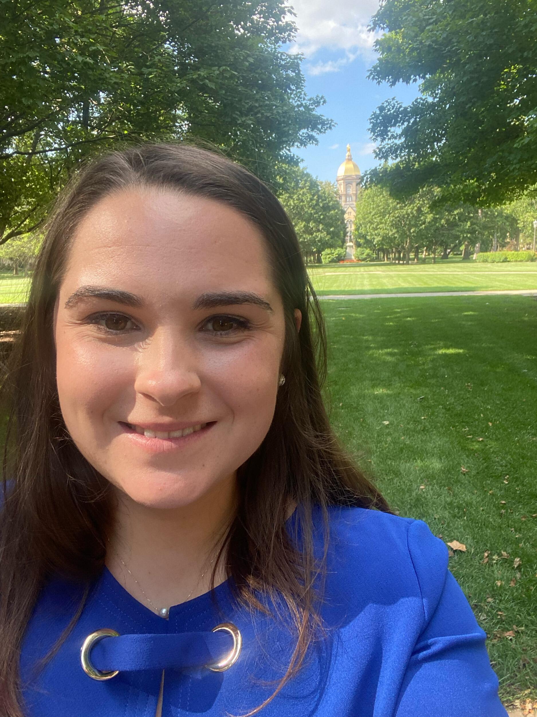 My first day as an Admissions Counselor for the University of Notre Dame!