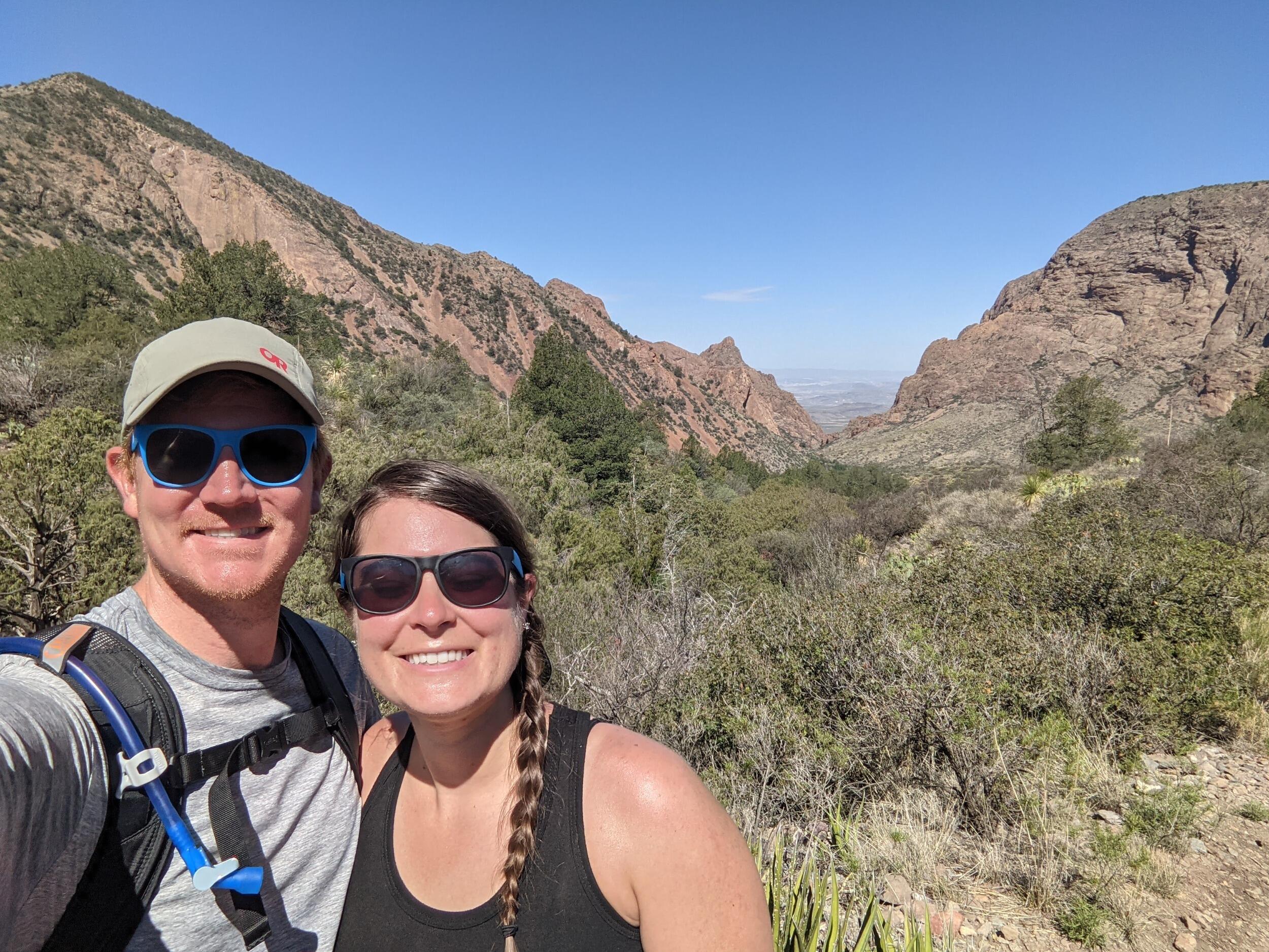 Exploring the window trail in the Chisos Basin of Big Bend NP