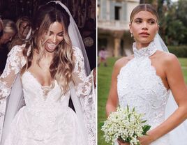 Ciara and Sofia Richie on their wedding days