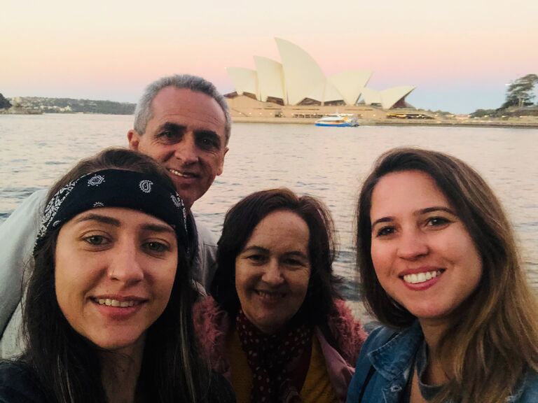 Our family visiting Australia