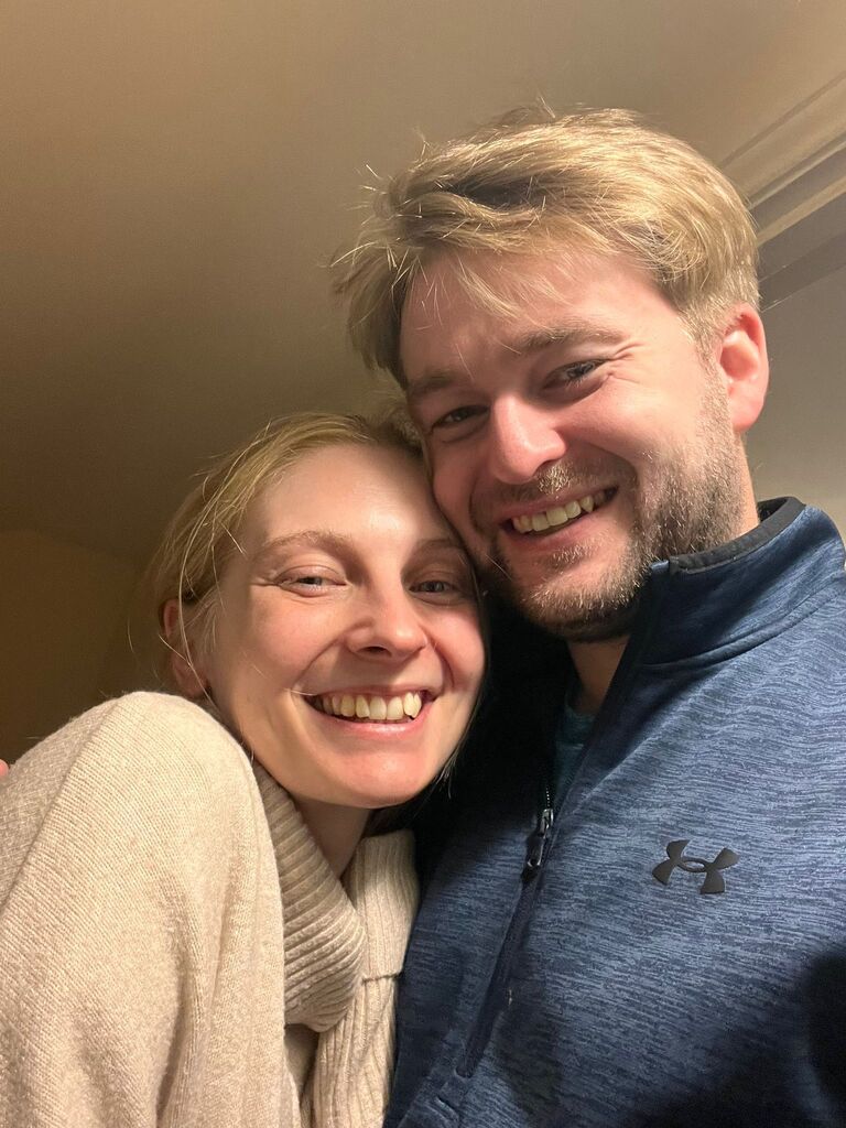 When Jes finally agreed to take a photo to prove Kev wasn't making her up. 
