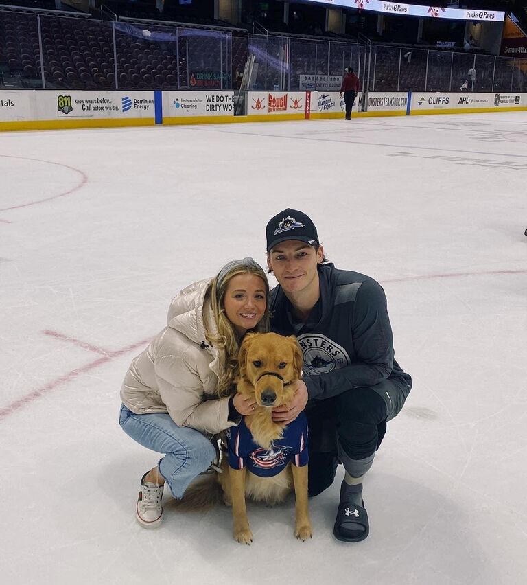 Pucks and Paws game!