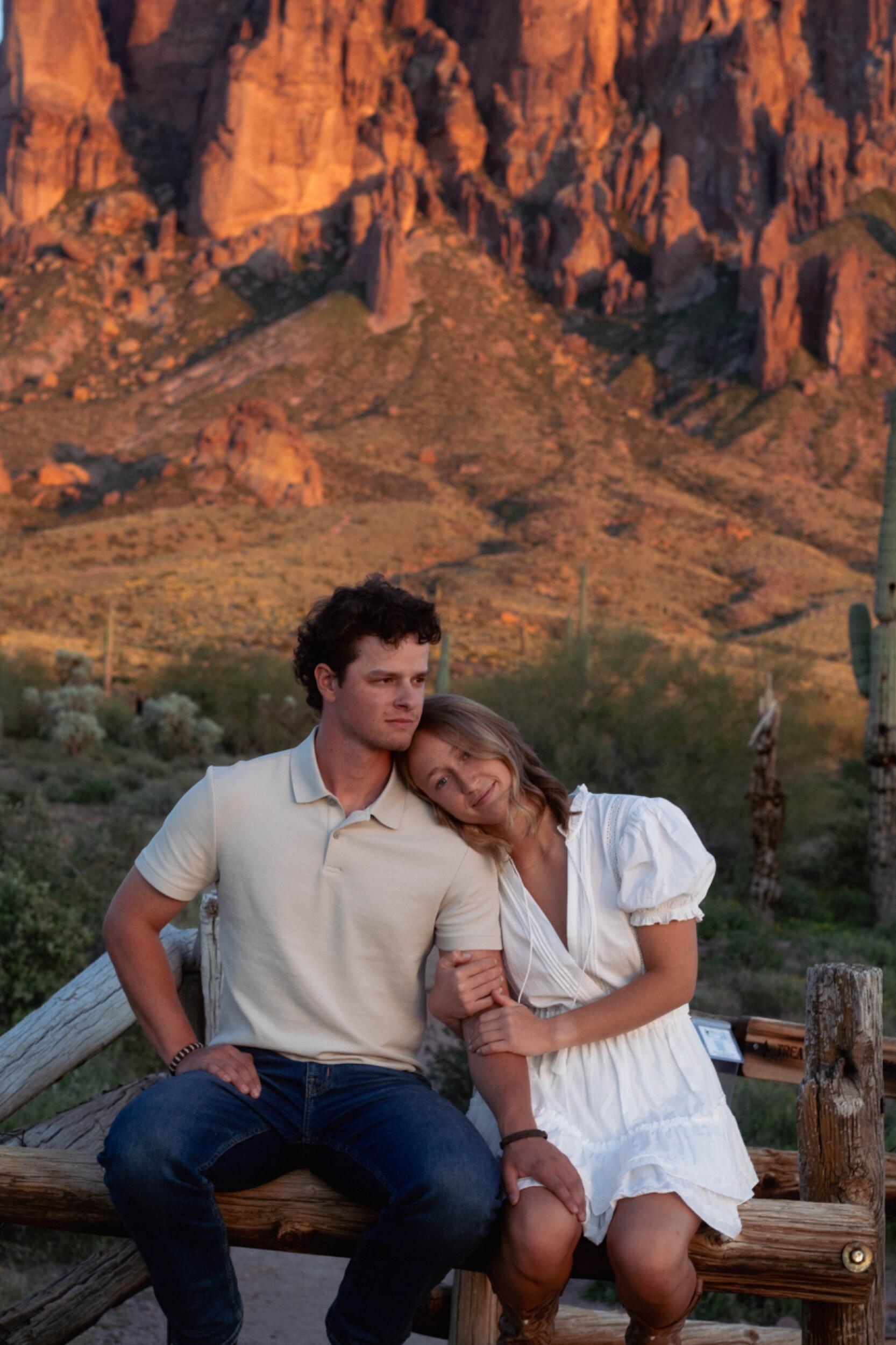 Lost Dutchman State Park, Arizona! 
Nick's favorite photo from their senior pictures. He has his future fiancé and that's all he needs