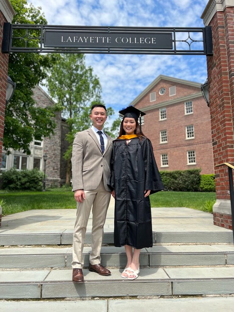 Laura's graduation from Lafayette College (delayed by two years because of COVID)