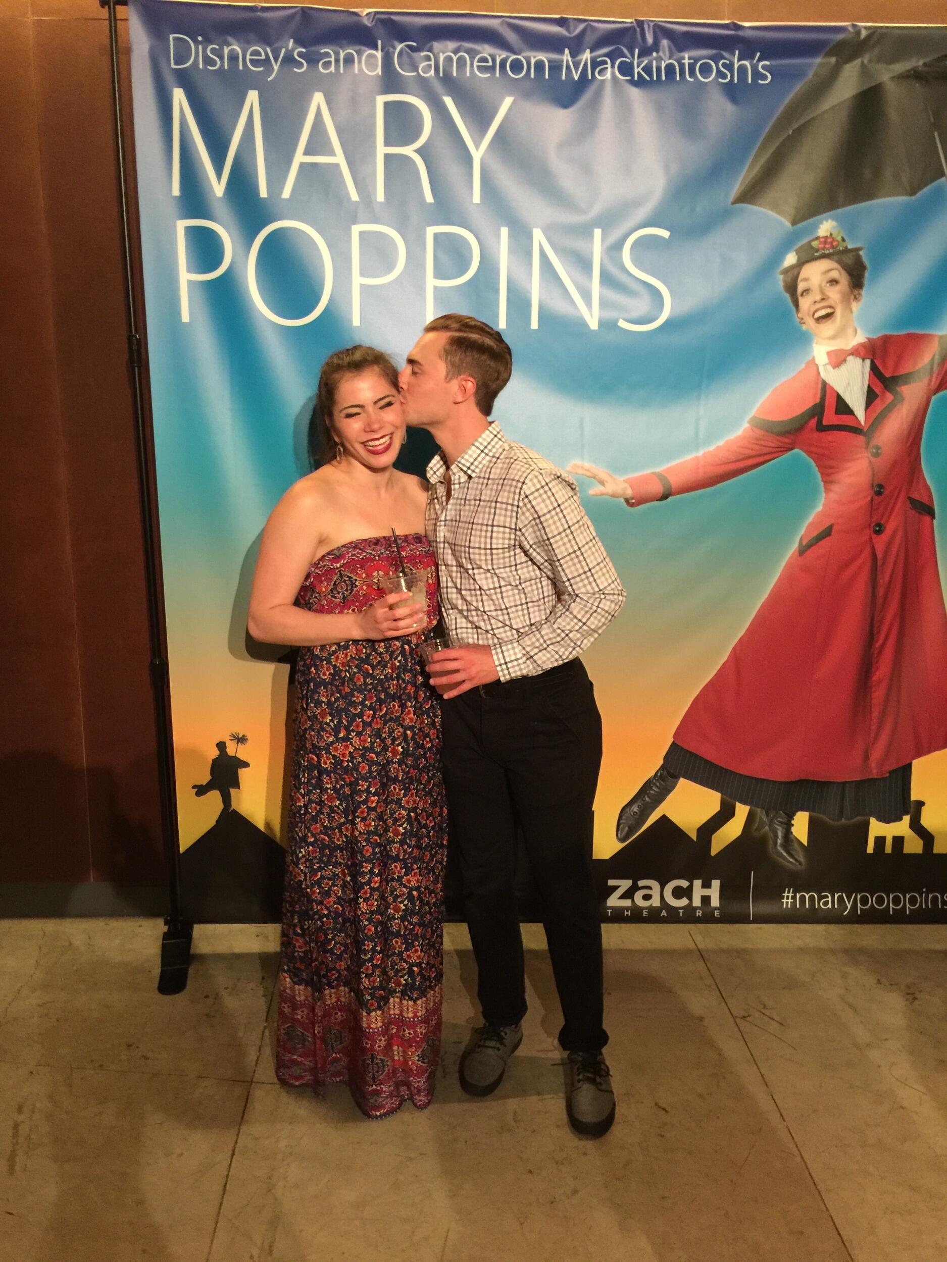 Performing in ZACH Theatre's production of MARY POPPINS & spending the summer together in Austin, TX