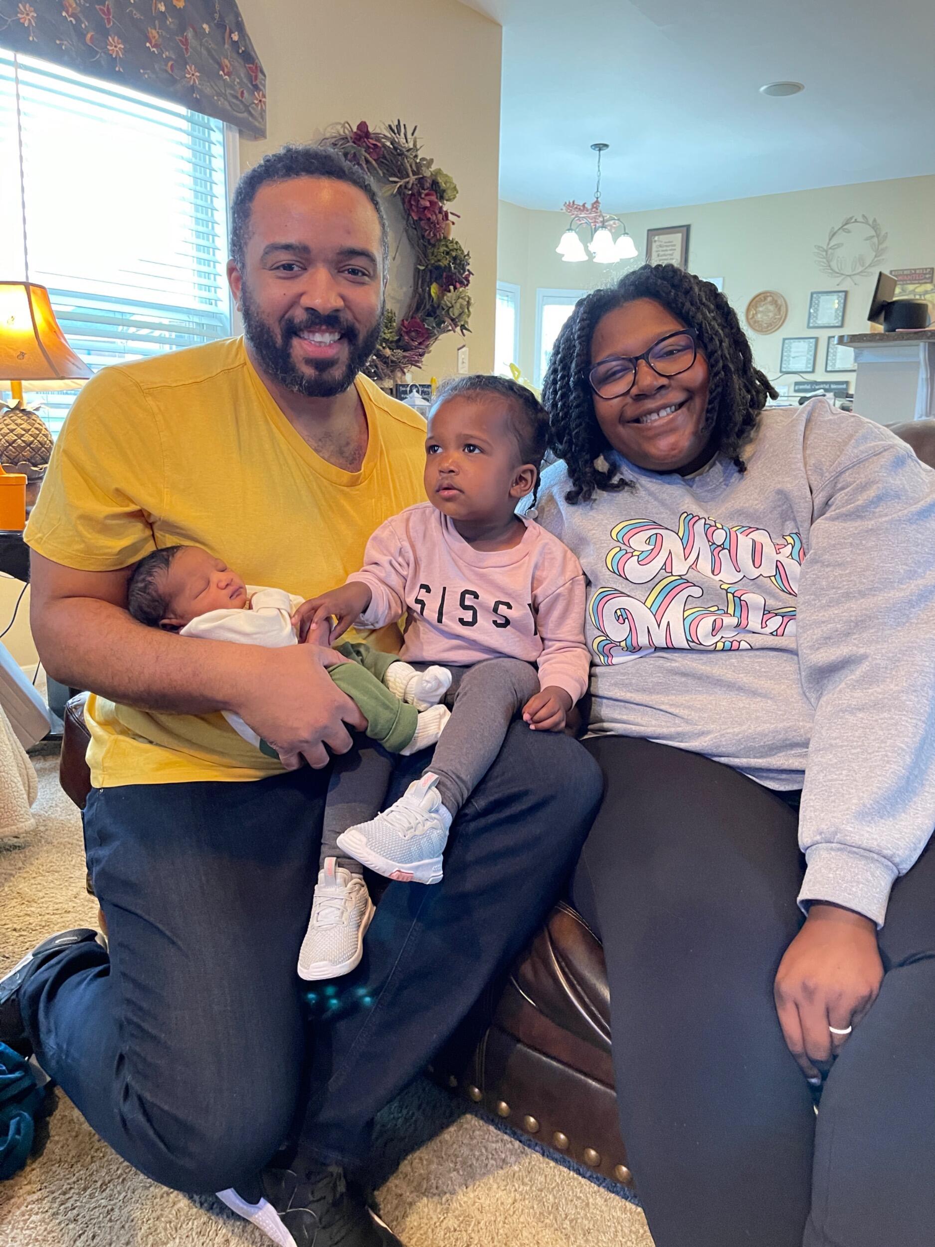 Welcoming home our 2nd baby, Langston James Lewis, born 3/17/2022 🍀 