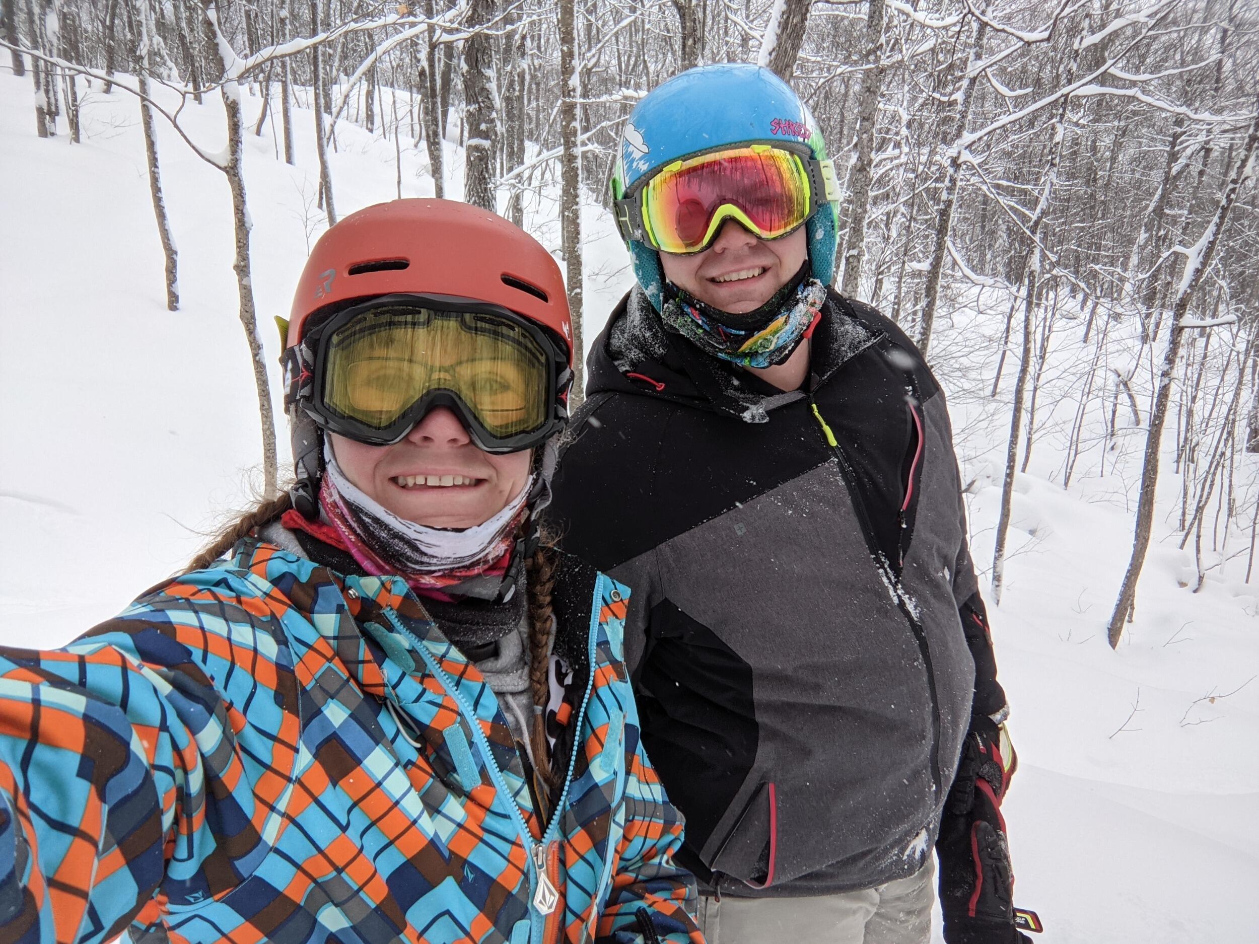 Mount Bohemia - Mohawk, MI - Skiing in over knee deep powder, the best trip to this day, was a blast after shoveling out the car from the 14 inches that Houghton got the 24 hours before