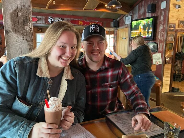 Then we went out to eat with Simon's mom and older brother.
