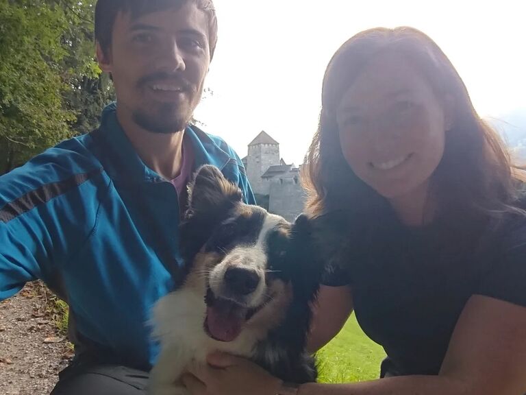 The little family is expanded by one furry, floof monster named Nala.