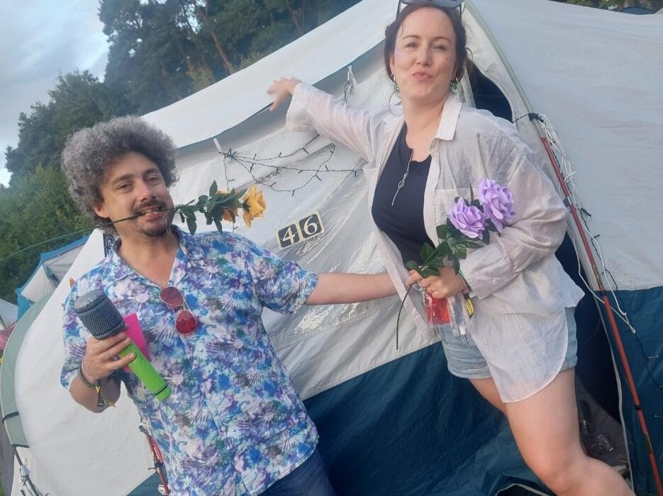 Electric Picnic, One of the many festivals we've attended. Tent life is definitely a test for any couple!