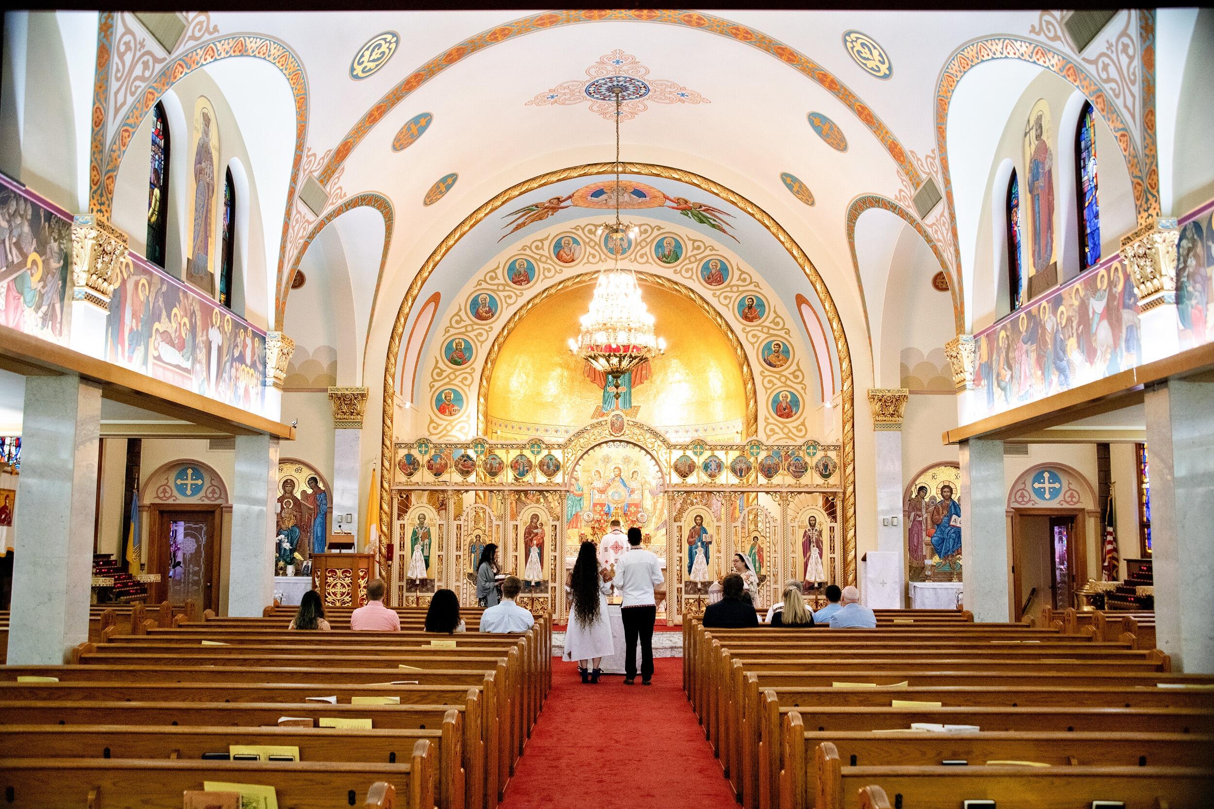 The church was beautiful