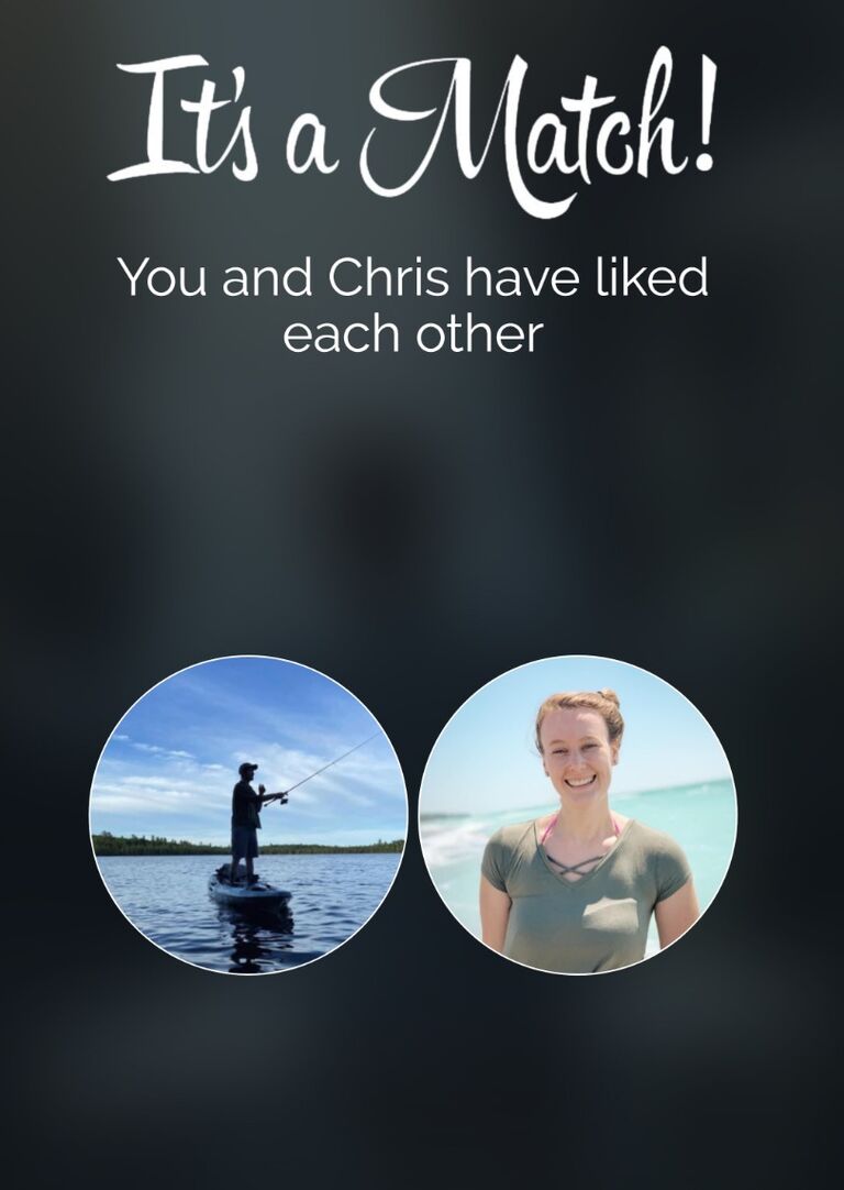 We both decided to swipe right, it was the perfect match! 