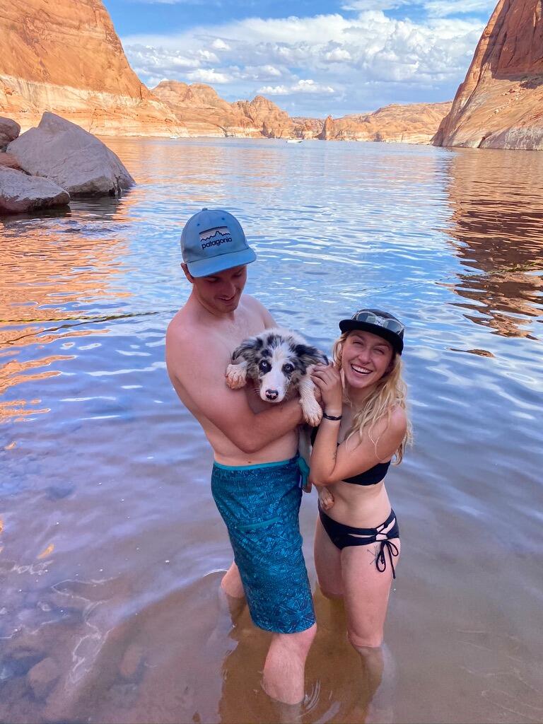 In May of 2020, Sam got Hannah the puppy for her birthday (every girl's dream) which everyone knows as Finn. Finn loves everything that Sam and Hannah do, including camping, biking, skiing, and not sitting still.