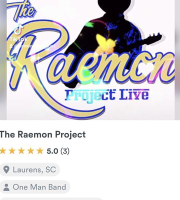 THE RAEMON PROJECT - One Man Band - Laurens, SC - Hero Main