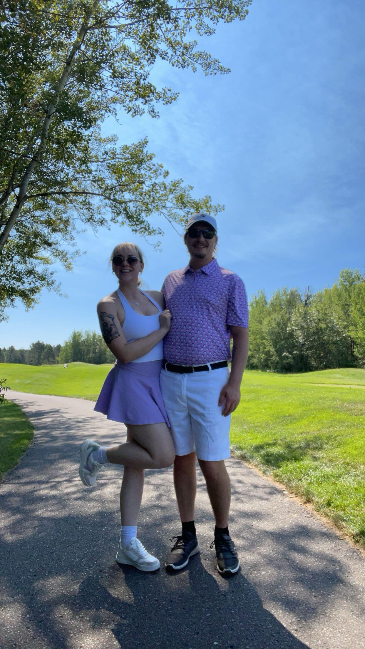 On August 2nd Sam and Kenzi traveled up north for a golf trip on Sam's birthday. Unknowingly to Kenzi that the weekend held a bigger surprise for her.  