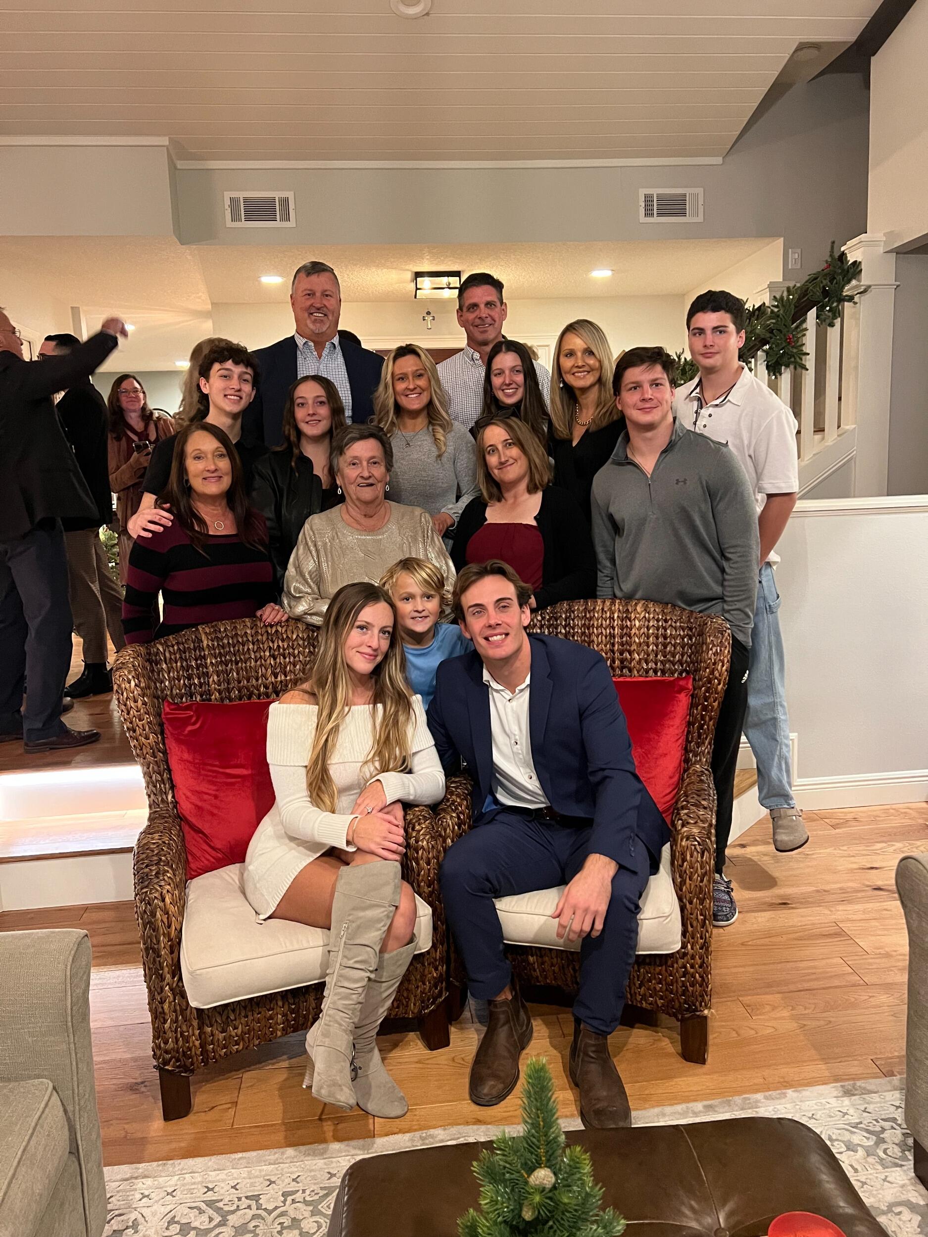 Emma, Brett, and Emma's family!