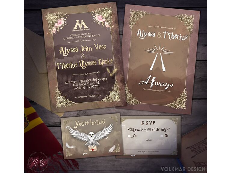 23 Harry Potter Wedding Invitations That Are Totally Magical