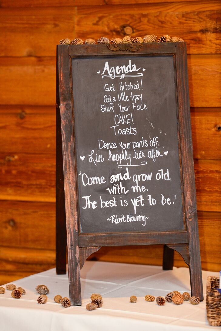 Diy Chalkboard Wedding Program