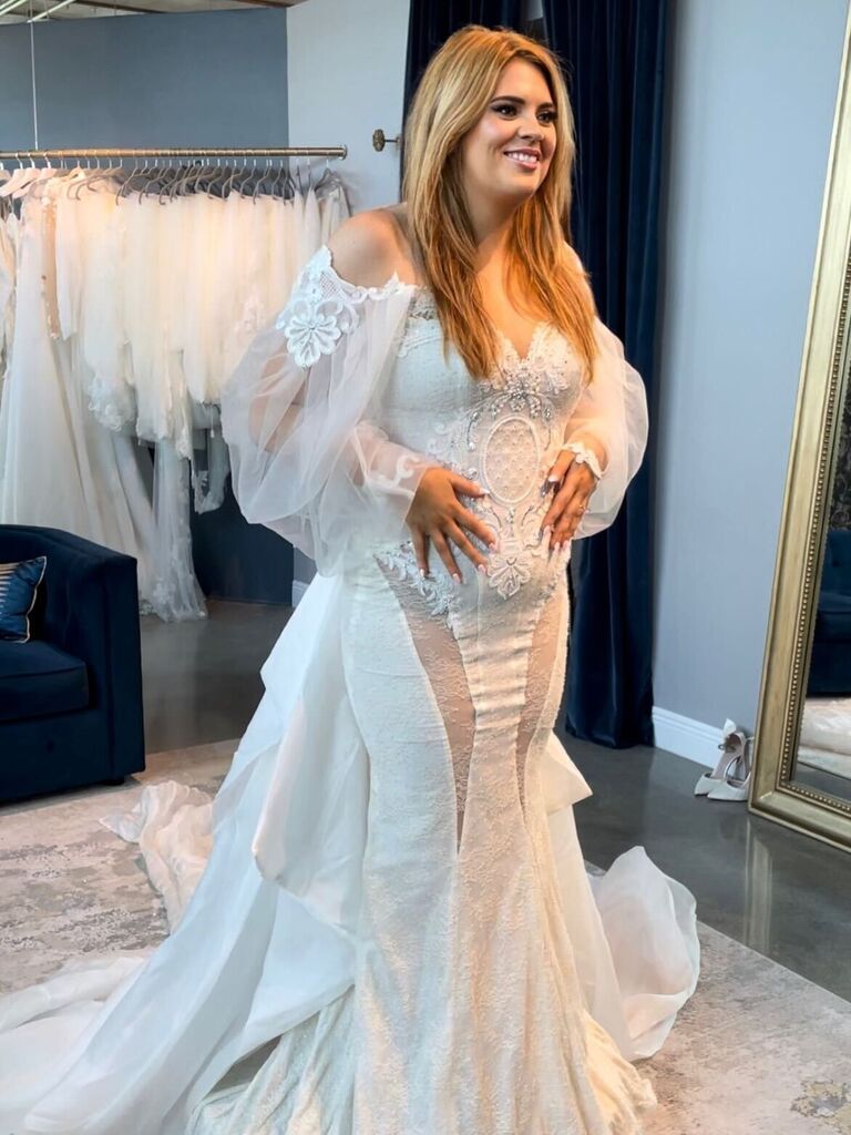 Bridal Fashion Editor Lauren Whalley in Galia Lahav Fitted Wedding Dress