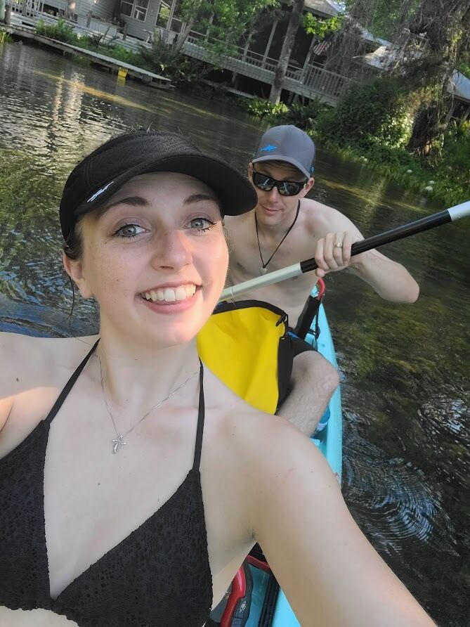 Nothing like kayaking the beautiful fresh waters of Florida with the man you had always prayed would come along!
