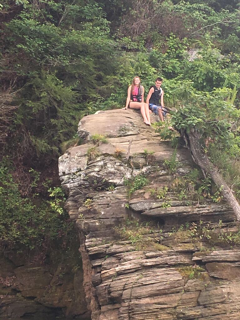 We originally met on Connor's 18th birthday, but we got to know each other on a lake house trip through a mutual friend. 