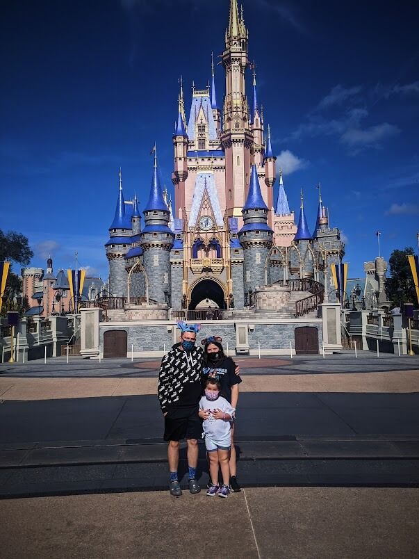 Our second trip to Disney World together - the "best" trip to the castle ever because there were NO LINES! 