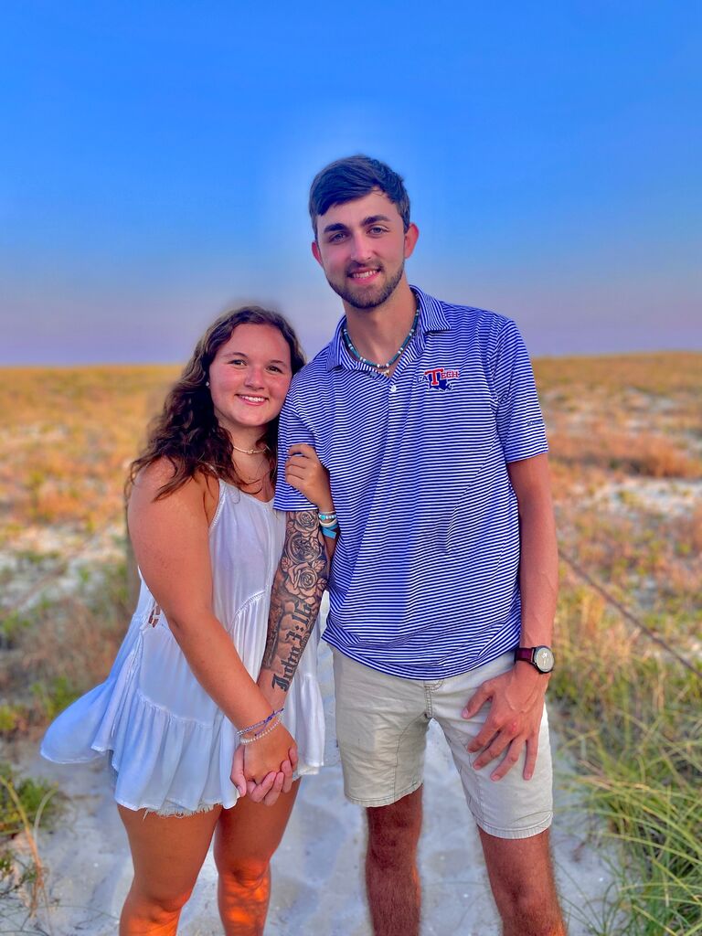 First family vacation.