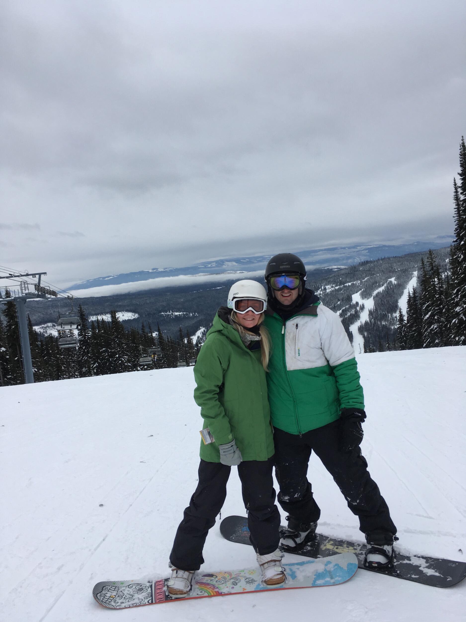 First trip together. Skiing with the brides family for valentines. 