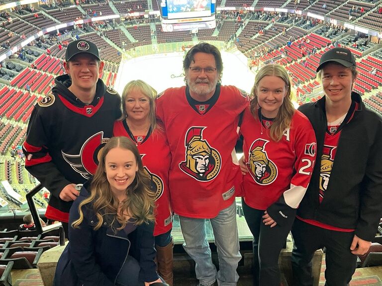 Attended Chris Neil's jersey retirement game.