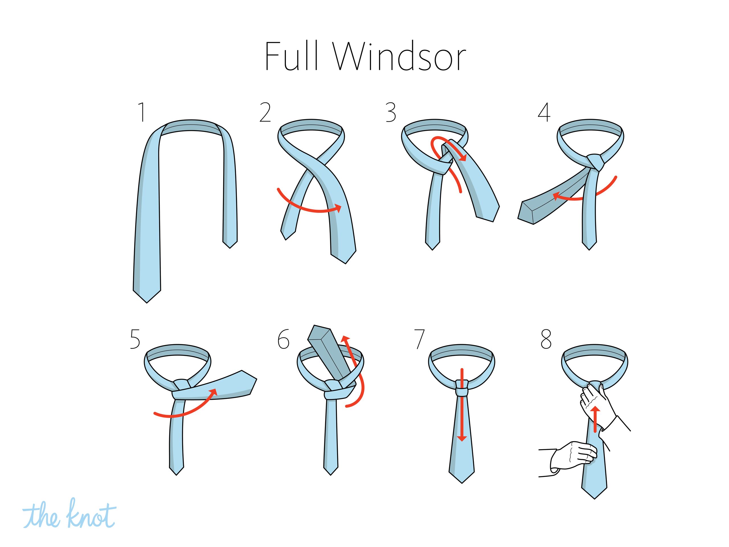 Картинки как правильно завязать галстук