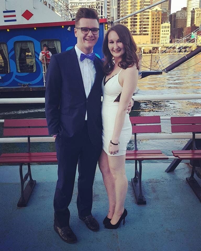 After becoming fast friends, we went as dates to Emily's Date Party on the Gateway Clipper: A dinner cruise sailing the Three Rivers