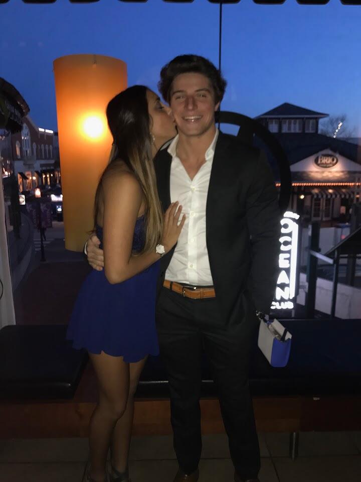 Lila and Tyler enjoy their first anniversary at the Ocean Club in Easton, Ohio.