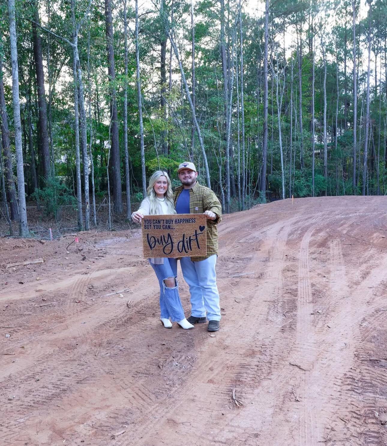 We put a contract on land to build our first home together 