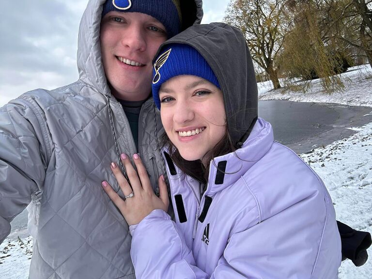 Daniel proposes to Emily. She said yes!