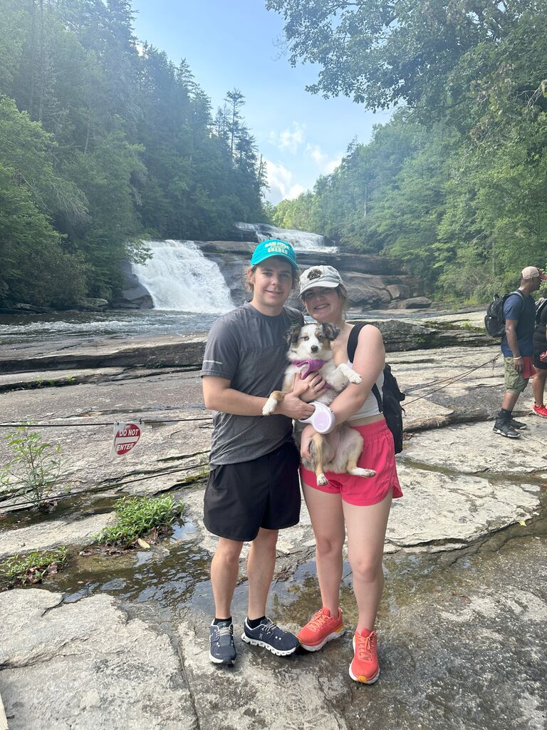 Triple Falls Hike--->

During long distance, we would go back and forth between Raleigh and Charlotte. Since the mountains are a day trip away, we did several hikes when Jason would come to visit. 

***Fun Fact: The Hunger Games were filmed here!***