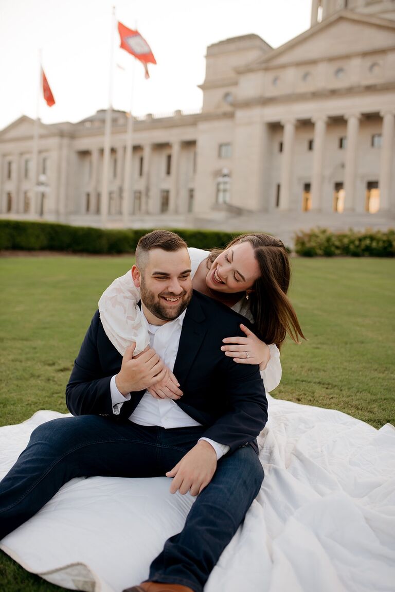 Engagement photos, we had the best time being together and it made us so excited for the wedding!